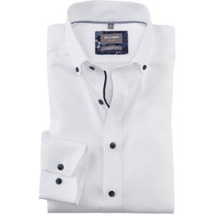 OLYMP Luxor comfort fit overhemd, popeline, wit
