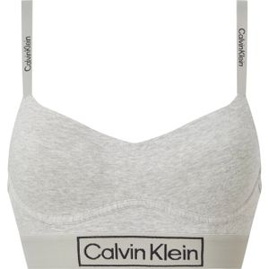 Calvin Klein dames Reimagined Heritage lightly lined bralette, bralette, grijs -  Maat: XL