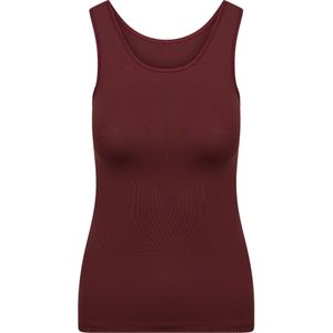 RJ Bodywear Pure Color dames top (1-pack), hemdje met brede banden, port -  Maat: 4XL