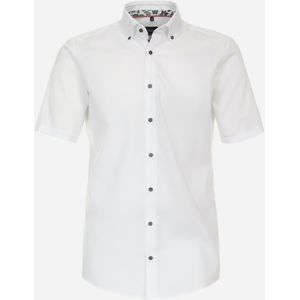 VENTI modern fit overhemd, korte mouw, popeline, wit 38