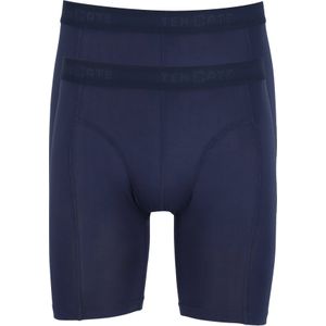 TEN CATE Basics men bamboo viscose long shorts (2-pack), heren boxers lange pijpen, blauw -  Maat: XXL