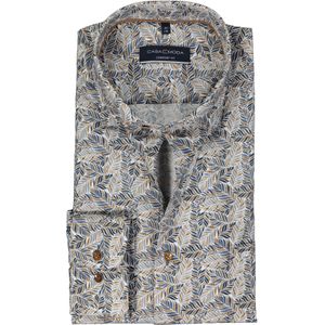 CASA MODA comfort fit overhemd, popeline, blauw dessin