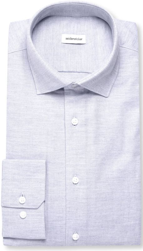 Seidensticker slim fit overhemd, popeline, blauw