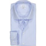 Seidensticker shaped fit overhemd, lichtblauw met wit gestreept 38