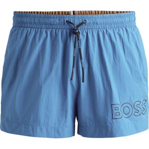 BOSS - Korte Zwemshort - Blauw - Polyester