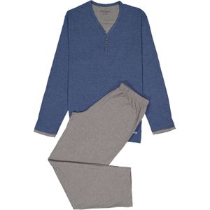 Ceceba heren pyjama, blauw met grijs