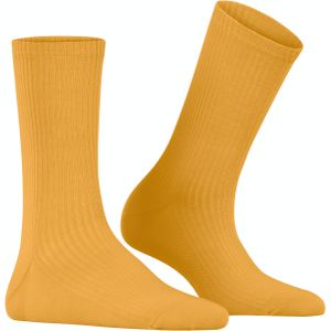 Burlington York damessokken, geel (solar)