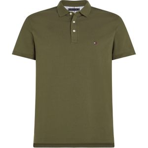 Tommy Hilfiger 1985 Slim Polo, heren poloshirt, olijfgroen -  Maat: L