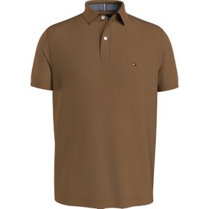 Tommy Hilfiger regular fit heren polo, 1985 Regular Polo, bruin