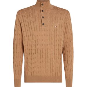 Tommy Hilfiger heren coltrui Katoenen, camel - Maat: M