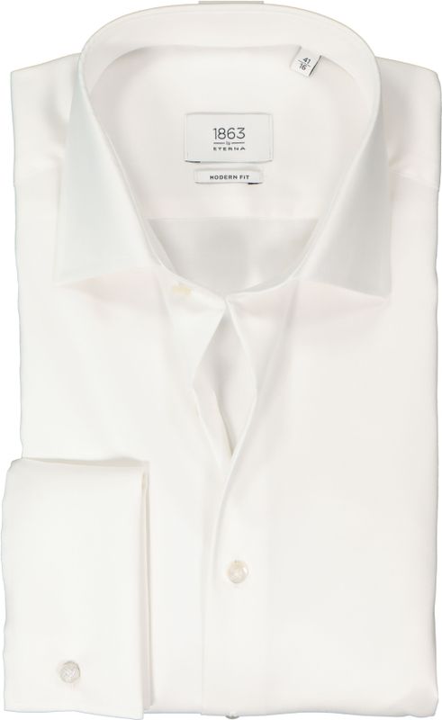 ETERNA 1863 Overhemd beige, Effen