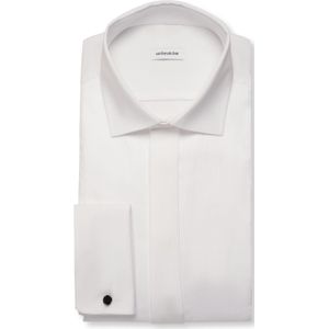 Overhemden - Wit - 100% Katoen - Regular Fit - Lange Mouwen - Kentkraag