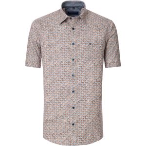 CASA MODA - Sport Comfort Fit - Overhemd - Blauw - Korte Mouw, Popeline, Easy Iron