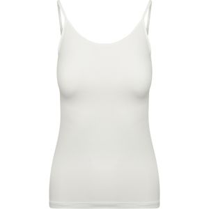 RJ Bodywear Pure Color dames spaghetti top (1-pack), hemdje met smalle verstelbare bandjes, wit