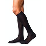 FALKE No. 6 Finest Merino & Silk heren kniekousen, zwart (black)