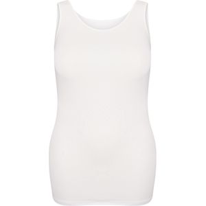 RJ Bodywear Pure Color dames top (1-pack), hemdje met brede banden, wit