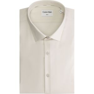 Calvin Klein slim fit overhemd, Non Iron Tonal Dobby Slim Shirt, beige 45