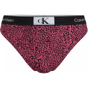 Calvin Klein dames high waist Brazilian (1-pack), Brazilian slip met hoge taille, roze -  Maat: XS