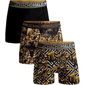 Muchachomalo boxershorts, heren boxers normale lengte (3-pack), Myth Egypt -  Maat: 3XL