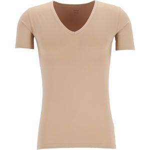 Mey Dry Cotton functional T-shirt (1-pack), heren T-shirt slim fit diepe V-hals, huidskleur -  Maat: M