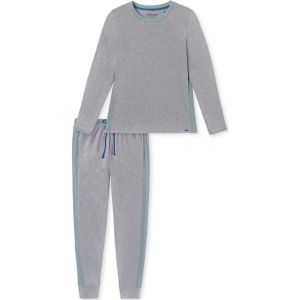 SCHIESSER Casual Nightwear pyjamaset, dames pyjama lang melange biokatoen