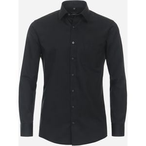 3 voor 99 | Redmond comfort fit overhemd, popeline, zwart 49/50