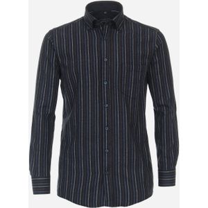 CASA MODA Sport comfort fit overhemd, flanel, blauw gestreept 53/54