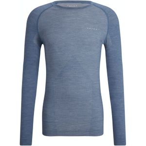 FALKE heren lange mouw shirt Wool-Tech Light, thermoshirt, blauw (capitain) -  Maat: XL