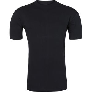 HOM Harro New T-shirt (1-pack), O-hals, zwart -  Maat: S