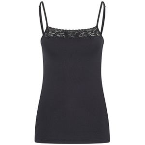 RJ Bodywear RJ dames Pure Color Avignon dames top lace (1-pack), zwart