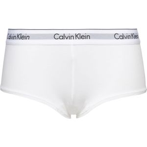 Calvin Klein dames Modern Cotton hipster slip, boyshort, wit -  Maat: M
