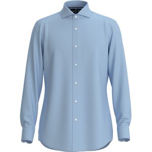 BOSS Hank slim fit overhemd, twill, blauw 42