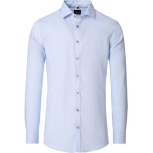 VENTI body fit overhemd, Oxford, blauw