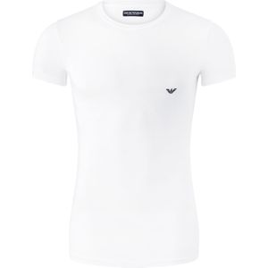 Emporio Armani T-shirt Iconic (1-pack), heren stretch T-shirt O-neck, wit -  Maat: XXL