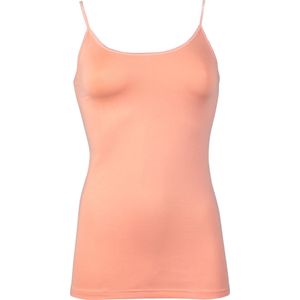 RJ Bodywear Pure Color dames spaghetti top (1-pack), zalm -  Maat: S