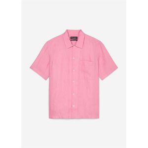 Marc O'Polo regular fit heren overhemd, korte mouw, structuur, roze 35/36