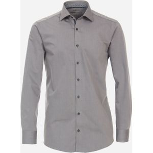 VENTI modern fit overhemd, twill, grijs 42