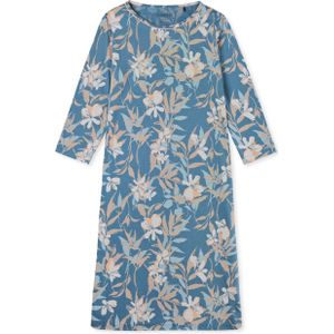 SCHIESSER Comfort Nightwear nachtkleding dames, dames nachthemd 3/4-mouwen bloemenprint multicolour