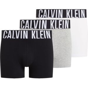 Calvin Klein Trunk (3-pack), heren boxers normale lengte, zwart, grijs, wit -  Maat: XS