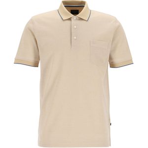 OLYMP Polo Casual, modern fit polo, beige -  Maat: S