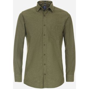 3 voor 99 | Redmond modern fit overhemd, popeline, groen 45/46
