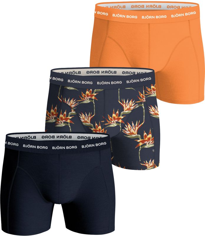 Bjorn Borg - Cotton Stretch - Boxershorts - Oranje - 3-pack