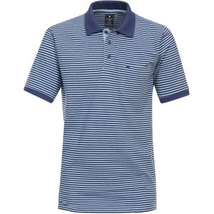 Redmond regular fit heren polo, pique, blauw gestreept