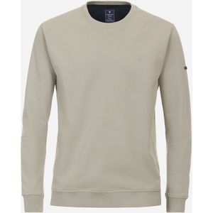 Redmond heren sweatshirt katoenmengsel, O-hals, beige (middeldik)