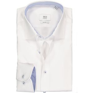ETERNA 1863 slim fit premium overhemd, 2-ply twill heren overhemd, wit (contrast) 42