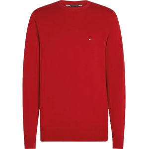 Tommy Hilfiger heren pullover Katoenen, rood -  Maat: XXL