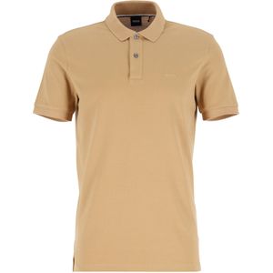 BOSS Pallas regular fit polo, pique, midden beige