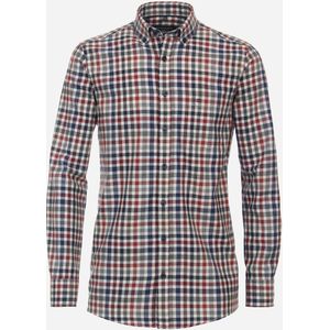 CASA MODA Sport comfort fit overhemd, flanel, rood geruit 49/50