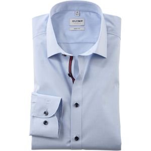 OLYMP Level 5 body fit overhemd, mouwlengte 7, popeline, lichtblauw