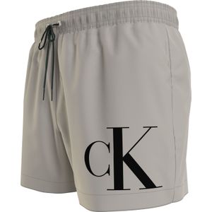 Calvin Klein Short Drawstring swimshort, heren zwembroek, zilvergrijs -  Maat: 6XL